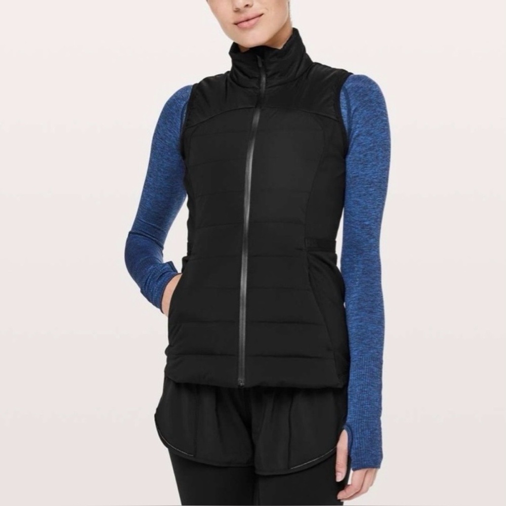Lululemon Down For It All Vest Black Size 2 NWT 2018 Edition 700-Fill Primaloft